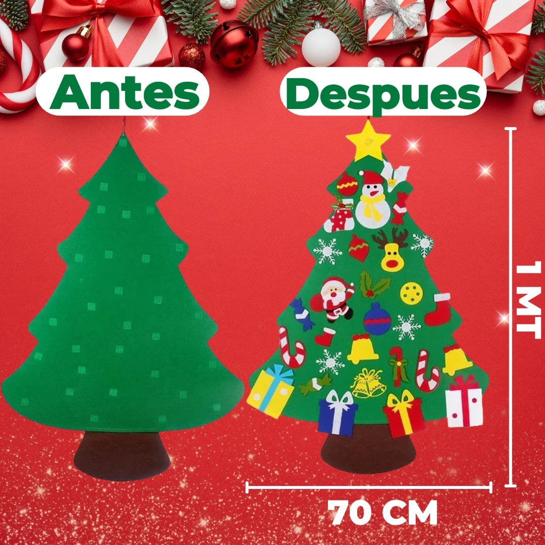 Super Set Árbol vinculo Familiar | 27 Piezas Decorativas + Luces 🎄✨